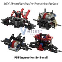 Technical Car Front Steering Differential Suspension System Kit MOC Building Blocks 4WD Off-Road Truck Servo Motor Bricks Toys Building Sets