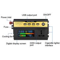 Universal รถอินเวอร์เตอร์อินเวอร์เตอร์พลังงานแสงอาทิตย์3000W5000W8000W10000W อินเวอร์เตอร์ Dc12vto AC 220V แบบพกพา LC อินเวอร์เตอร์: