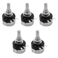 5Pcs RV24YN 20S Potentiometer B502 Screw Thread Single Turn Rotating Type Carbon Film Resistors13 Resistance Values 100-1M Ohm