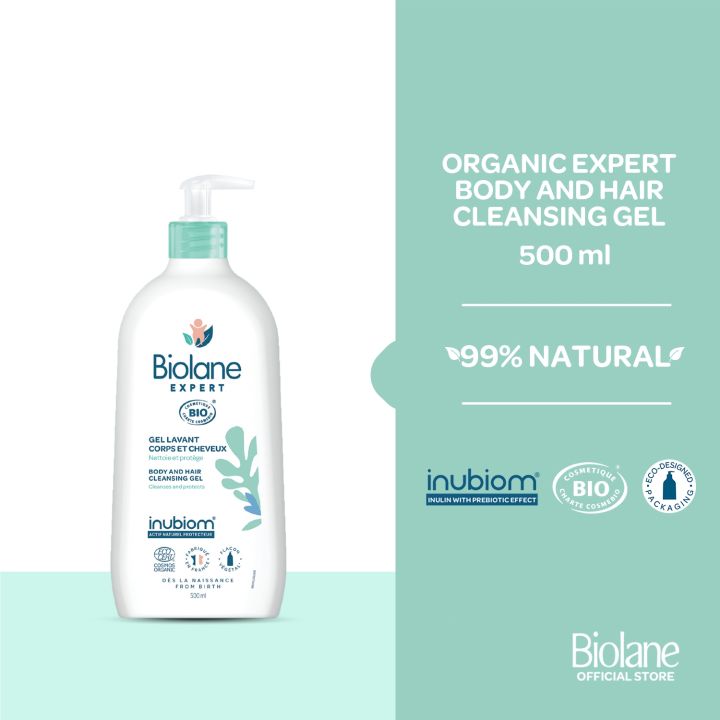 Biolane Expert BIO 2 in 1 Hair and Body Cleansing Gel 500ml