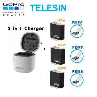 Telesin GoPro 11 / 10 / 9 Telesin Allin Box 3 in 1 Charger &amp; Card Reader &amp; Storage Box + Enduro Battery x 3 [ใหม่] ของโกโปรแท้