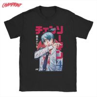 【HOT】oversize T-shirt มาใหม่ เสื้อยืดคอกลม ผ้าฝ้าย 100% พิมพ์ลายอนิเมะ Chainsaw Man Hayakawa Aki สําหรับผู้ชาย S-5XL100%cotton