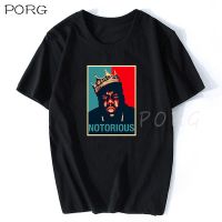 R.I.P Notorious Big เสื้อผู้ชายแขนสั้นสีดำเสื้อยืด Hiphop Rock Biggie Smalls T ชายเสื้อ Notorious B.I.G. เสื้อ Hip Hop S-5XL