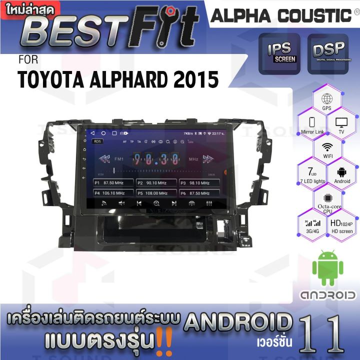 alpha-coustic-จอแอนดรอย-ตรงรุ่น-toyota-alphard-2015-ระบบแอนดรอยด์v-12-ไม่เล่นแผ่น-เครื่องเสียงติดรถยนต์