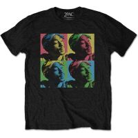 Tupac Shakur 2Pac Coloured Profiles Tee T-Shirt Mens Unisex