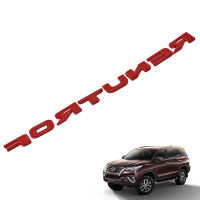 Logo เพส โลโก้ โลโก้แปะฝากระโปรงหน้า "Fortuner" สี แดง โตโยต้า ฟอร์จูนเนอร์ TOYOTA Fortuner 4 ประตู ปี 2016-2018 ที่ร้านมีบริการเก็บเงินปลายทาง