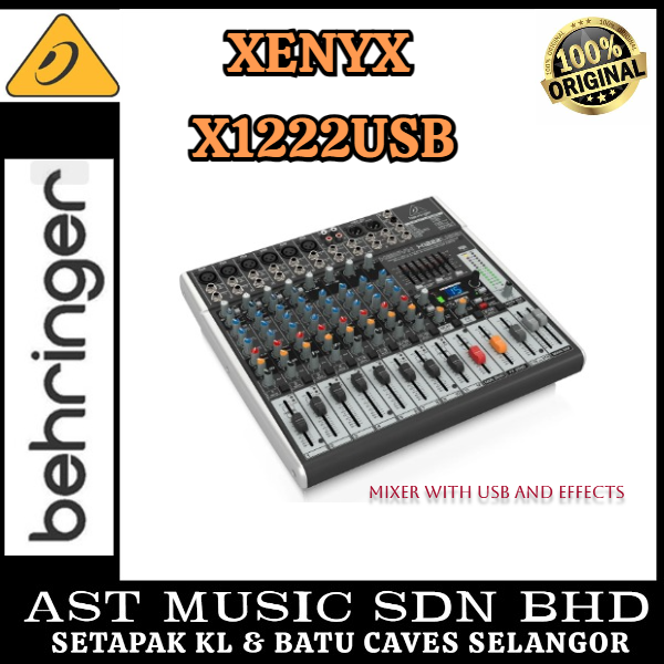 Behringer Xenyx X1222USB Mixer with USB and Effects Lazada