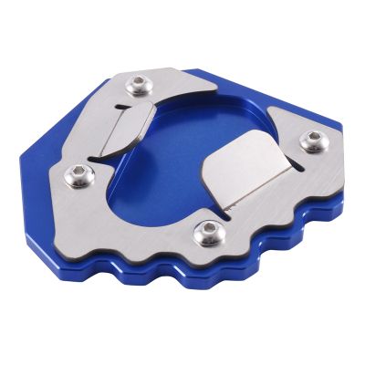1 Piece Motorcycle Side Stand Support Extension Foot Pad Base for Tiger 1200 Tiger1200 2022 (Blue)