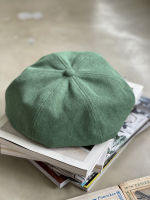 Kiss the Earth Beret Hat Corduroy สี Green