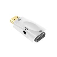 ⊕❄✻ HDMI to VGA Adapter Audio Cables Converter 1080p Male to Female HDMI TO VGA 1080P With 3.5 Jack for PS4 Laptop PC Box Projector