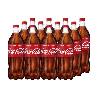 สินค้ามาใหม่! โค้ก น้ำอัดลม ออริจินัล สูตรน้ำตาลน้อยกว่า 1.25 ลิตร แพ็ค 12 ขวด Coke Soft Drink Original Less Sugar 1.25L x 12 Bottles ล็อตใหม่มาล่าสุด สินค้าสด มีเก็บเงินปลายทาง