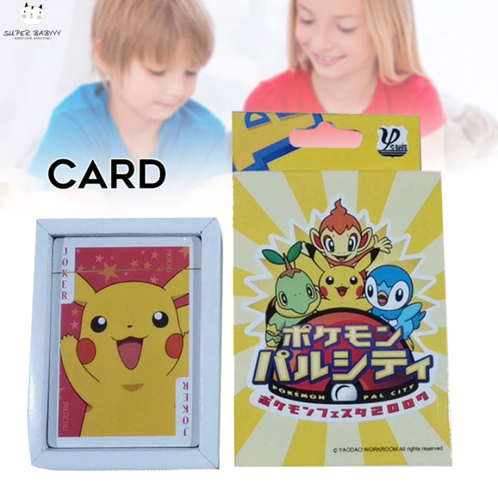 SBY Pikachu Anime Series Playing Cards Poker Cards Board Games Magic Props  for Family Party Supply Poker Cards Board Games Magic Props Pikachu Anime  Series Playing Cards | Lazada