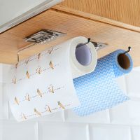 【YF】 Kitchen Toilet Paper Holder Tissue Hanging Bathroom Durable Self Adhesive Roll Towel Rack Stand Storage