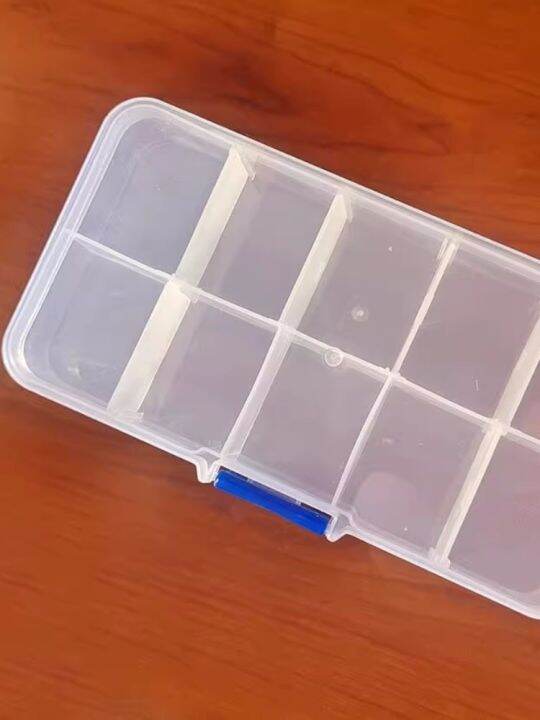 10-grids-adjustable-transparent-plastic-storage-box-for-small-component-jewelry-tool-box-bead-pills-organizer-nail-art-tip-case