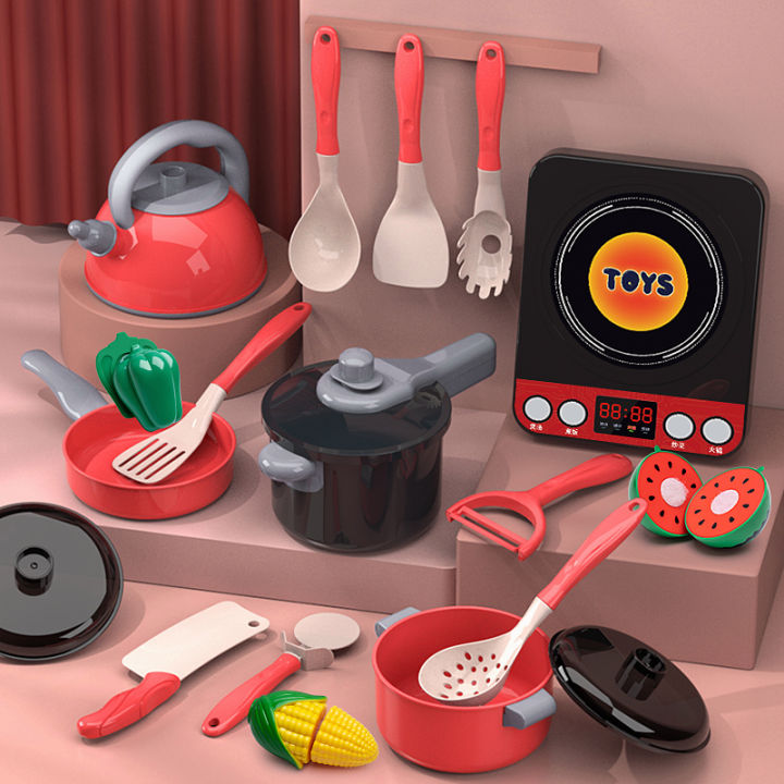smilewil-พร้อมส่ง-ของเล่นทำอาหาร-ของเล่นห้องครัว-ชุดเครื่องครัวของเล่น-ของเล่นเครื่องครัว