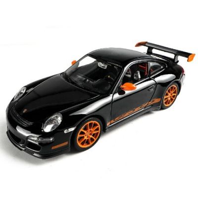 โมเดลรถแข่ง WELLY No.29370 Porsche 911(997) GT3 RS  อัตราส่วน 1:24 จำลองรถมจริง โลหะผสมโลหะ ของเล่นรถสำหรับเด็ก