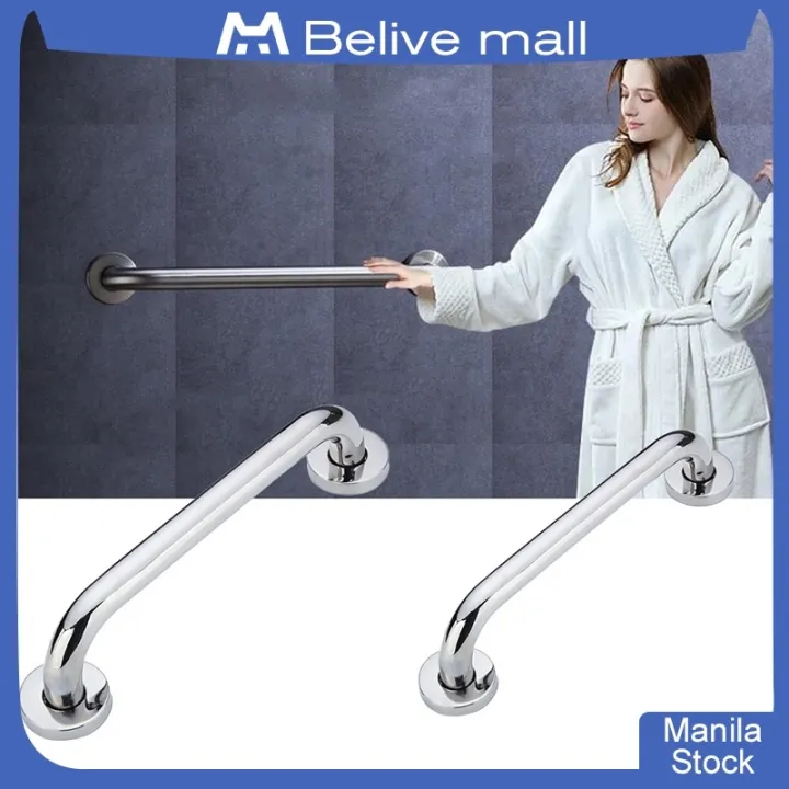 Steel Bathroom Grab Bar Towel Rack Toilet Support Handle Rack Disability Aid Grab Bar 50cm
