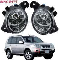 1คู่รถจัดแต่งทรงผมไฟ LED หมอกไฟวิ่งกลางวัน DRL สำหรับ Nissan Almera Altima Versa Maxima X-Trail (T30) 2001-2006