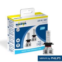 NARVA หลอดไฟรถยนต์ ขั้ว H7 รุ่น Range Performance LED [2 หลอด]