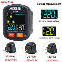 Socket Tester RCD GFCI NCV Test Outlet Tester เครื่องทดสอบแรงดันไฟฟ้า EU US UK Plug Ground Zero Line 30mA สมาร์ทซ็อกเก็ตเครื่องตรวจจับ30-250V