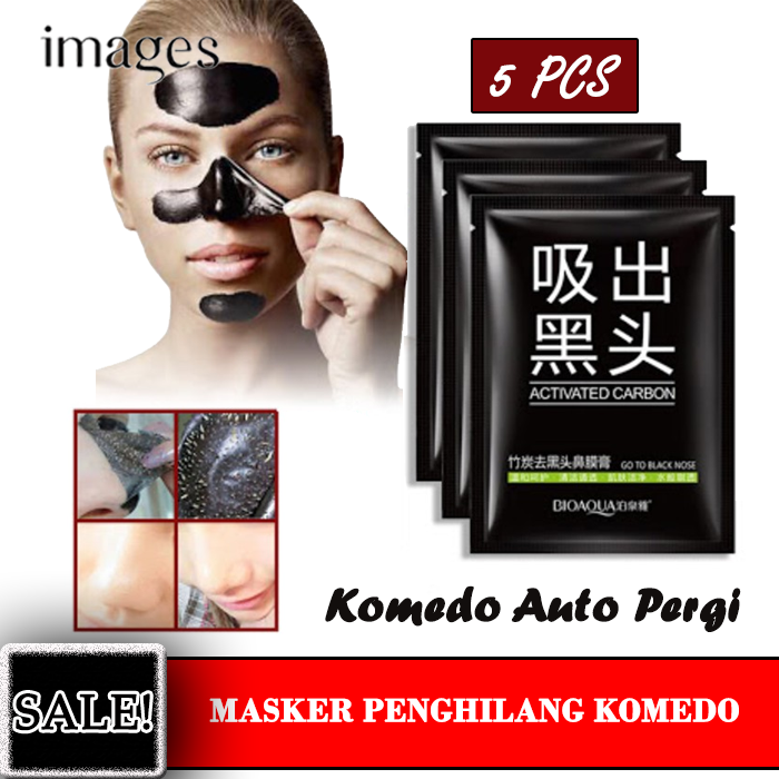 Masker Rorec Sheet Mask Charcoal Black Mask Masker Arang Masker Wajah