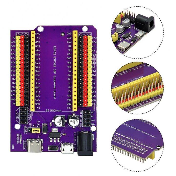 คณะกรรมการพัฒนา-esp32-type-c-micro-usb-cp2102-wifi-บลูทูธ-dual-core-esp32-devkitc-32-esp-wroom-32คณะกรรมการการขยายตัว38pins