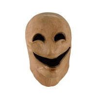 Smile No Face Man หน้ากากคอสเพลย์ภาพยนตร์สยองขวัญบทบาท Latex Full Face หมวกกันน็อกน่ากลัว Alien Headwear ฮาโลวีน Masquerade Party Prop