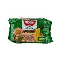 [พร้อมส่ง!!!] นิสชิน บะหมี่กึ่งสำเร็จรูป รสหมูสับ 60 กรัม x 10 ซองNISSIN Bag Instant Noodle Minced Pork 60 g x 10