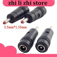 zhilizhi Store 100pcs 3.5mmx1.35mm male to 5.5mmx2.1mm Female Plug 3.5 5.5  DC Power Connector Adapter Laptop AC DC Jack adaptor