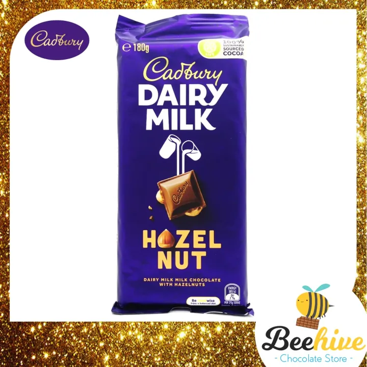 Cadbury Dairy Milk Hazelnut Chocolate 180g [Australia] [Exp 30 Dec 2022] Lazada