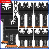 ชุดใบมีดมัลติฟังก์ชั่10ชิ้นสำหรับใบเลื่อยแบบสั่นฟันญี่ปุ่นเหล็กสั่นคาร์บอนสูงใบมีดมัลติฟังก์ชั่