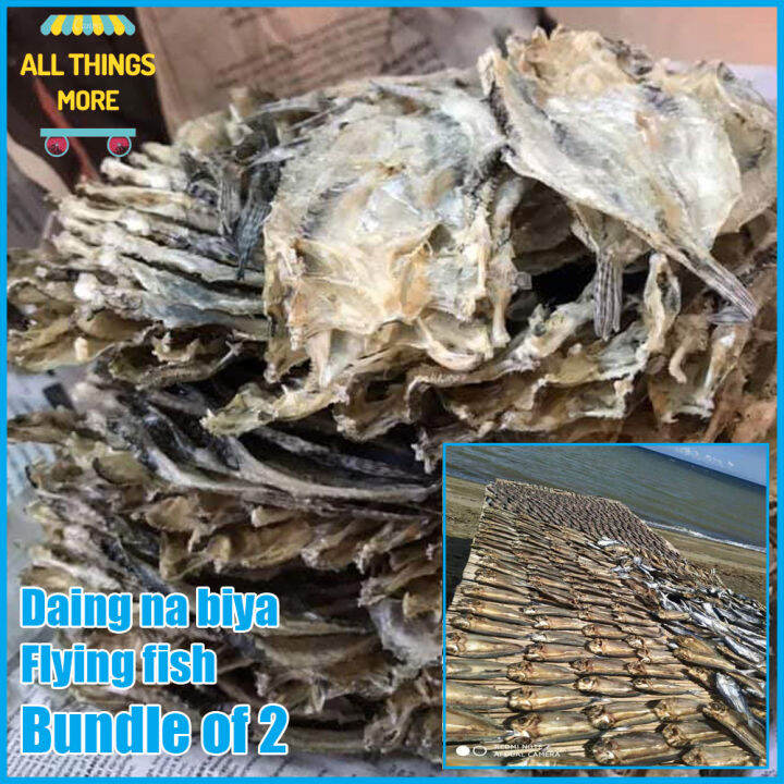 Bundle of 2 Dried Daing na Biya & Flying fish freshy dried Unsalted ...