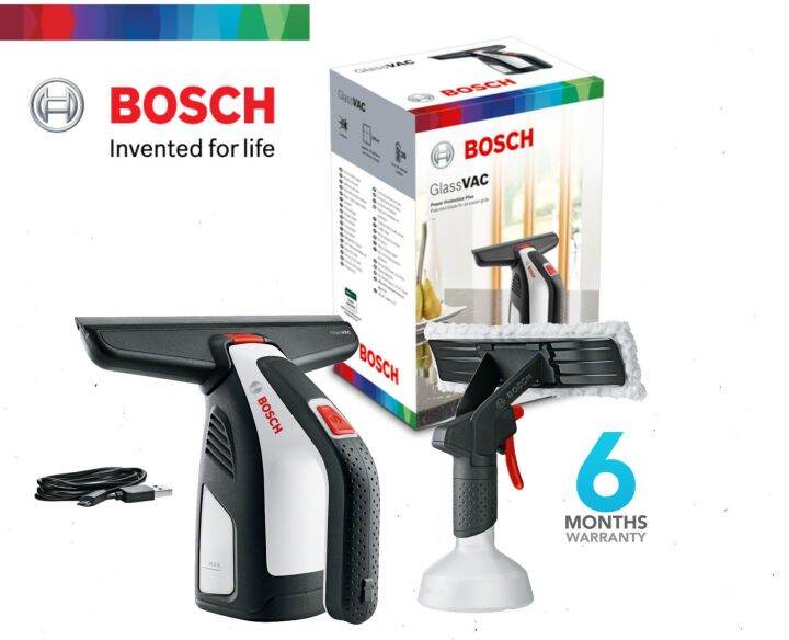 Bosch GlassVAC Solo Plus Cordless Rechargeable Window Vacuum for