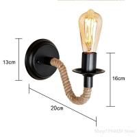 Rope Wall Lamp American R Light Wall Sconce Living Loft Lighting Vanity Light Indoor Sconce Wall Lights Bedroom Lamp