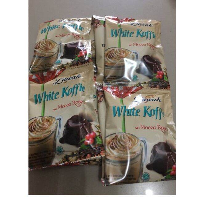 Luwak White Koffie Mocca Rose Instant Coffee Kopi Sachet | Lazada Indonesia