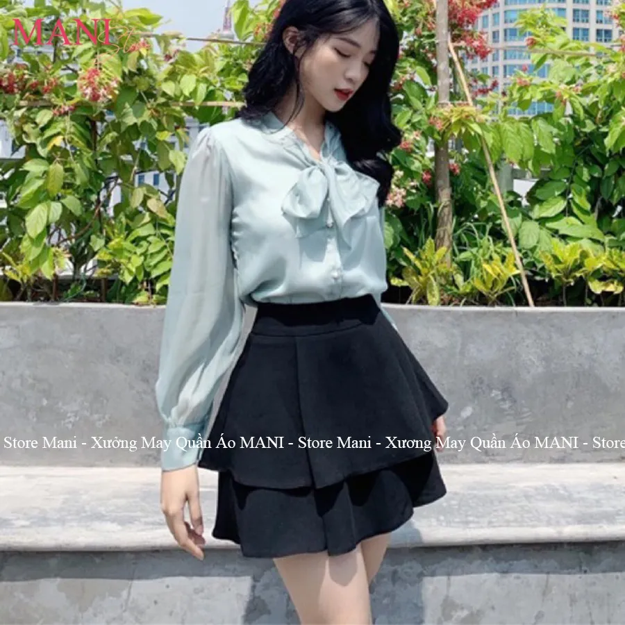 Chân váy xòe vạt lệch 2 màu trắng đen xếp tầng dài qua gối cá tính sang  chảnh phong cách thời trang Hàn Quốc cực hot | Lazada.vn