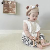 【hot sale】◆✙ C05 Childrens Knitted Wool Bud Hat Candy Colored Cartoon Painter Hat 1-4 Years Old Baby Stereo Cartoon Bear Wool Bag Hat