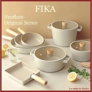 NEOFLAM FIKA 1.7QT Sauce Pot, Peach Color Edition