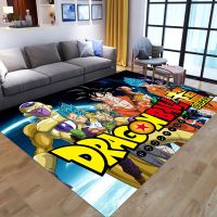 Dragon Ball Bathroom Carpet Anime Son Goku Cartoon Flannel Rug Living Room Floor Mat Kitchen Bedroom Washable Non-slip Door Mats