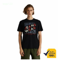 Mc Summer เสื้อยืด Jeans เป็นเสื้อยืดพิมพ์ลายสไตล์คลาสสิกของ Mc Jeans ทำจากผ้าฝ้ายอเมริกัน 100% เนื้อนุ่มมาก 012 Trendy mens versatile T-shirt