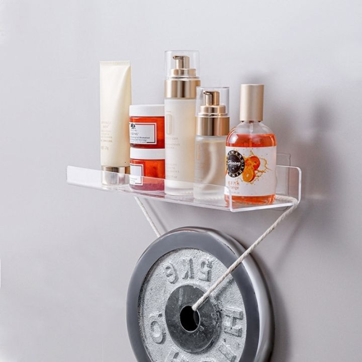 acrylic-bathroom-shelves-wall-mounted-shower-shelve-no-drilling-adhesive-thick-clear-storage-amp-display-shelves-bathroom