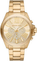 Michael Kors Mens Wren Chronograph Gold-Tone Stainless Steel Watch (Model:MK8928)