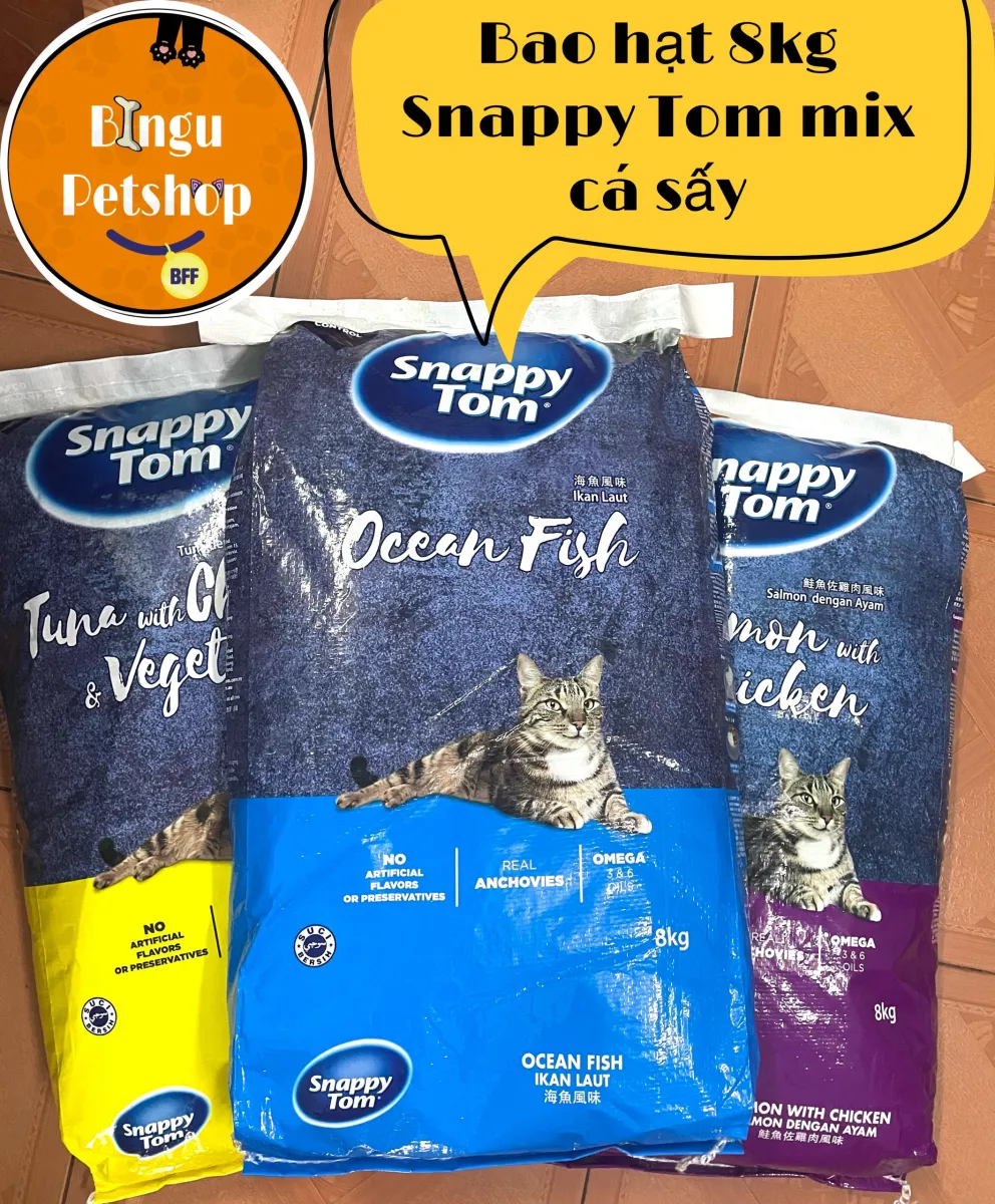 Hạt Snappy Tom sấy cá - Bữa ăn đầy đủ dinh dưỡng cho thú cưng của bạn với hạt Snappy Tom sấy cá. Chất dinh dưỡng giúp cân bằng chế độ ăn uống và hỗ trợ sức khỏe của thú cưng. Hãy thưởng cho thú cưng của bạn với hạt Snappy Tom sấy cá ngay hôm nay.