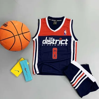 Bộ quần áo bóng rổ cho bé từ 5 đến 14 tuổi, Vải mè thoáng mát phù hợp cho mọi hoạt động của trẻ - ViKi Sport