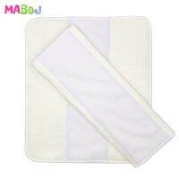 Trifold Nappy Insert 5Pcs Ecological Diaper Bamboo Cotton Insert Cloth Diapers Baby One Size Pocket Cover Washable 35X30cm