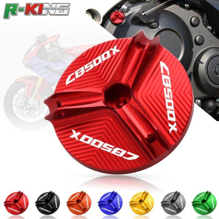 ฝาครอบถ้วยน้ำมันเครื่องสำหรับ-honda-cb500x-cb-500x-2013-2020-2019-2018อุปกรณ์เสริมรถจักรยานยนต์ฝาปิดท่อระบายน้ำเครื่องบรรจุน้ำมันน็อต