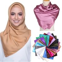 【YF】 Muslim Square Scarf Wrap Shawl Dubai Hijab Jilbab Middle East Ramadan Prayer Headwear Women Head Cover Scarves Turban