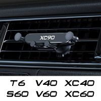 [Universal support] แรงโน้มถ่วงที่วางโทรศัพท์ในรถอุปกรณ์ตกแต่งรถยนต์สำหรับ Volvo XC90 XC60 C30 T6 S60 C70 XC40 V40 XC70 V70 V60 V50 S80 S40 AWD V90 S90