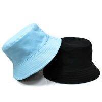 หมวก Topi Bucket บ๊อบสองด้านลายจุดสีดำสำหรับทั้งชายและหญิงหมวกหมวกตกปลาหมวกปานามาชายหาดหมวกกันแดดแบบเรียบฮิปฮอป Gorros สำหรับผู้ชายและผู้หญิง