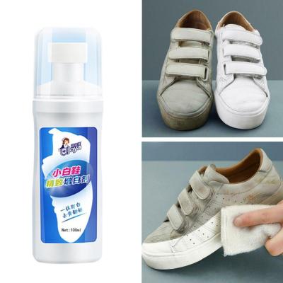 【☄New Arrival☄】 quan59258258 1ชิ้นรองเท้าทำความสะอาดสีขาวทำให้สดชื่นขัดทำความสะอาดรองเท้าสบายๆ Tb เครื่องมือรองเท้าผ้าใบหนังแปรงรองเท้า U6x3